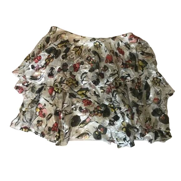 GREY BY JASON WU SILK FLORAL PRINT SKIRT‎ SIZE 6 New with Tags - Picture 5 of 6